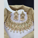 Reet Revaz Gold Finish Elegant Pota Pearl And Beads Necklace Set