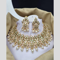 Reet Revaz Gold Finish Elegant Pota Pearl And Beads Necklace Set