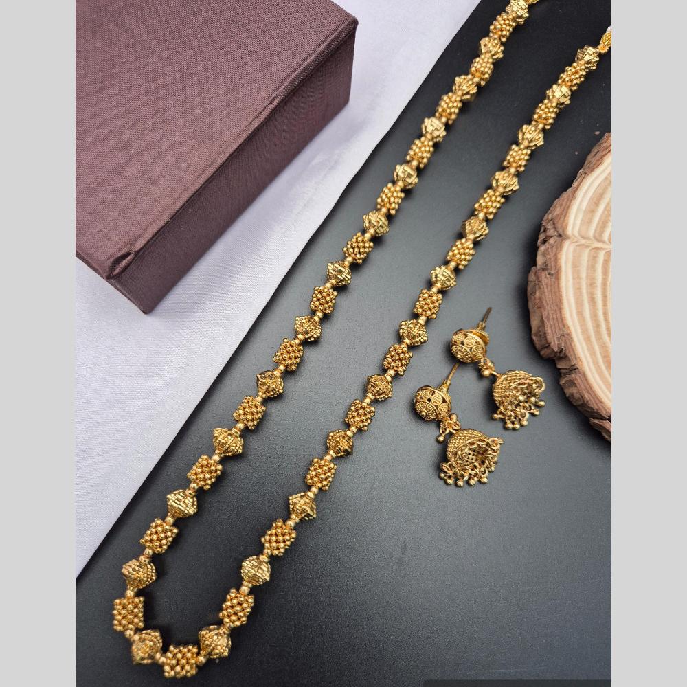 Reet Revaz Traditional Gold Plated Elegant Jewelry for Women and Girls Necklace Set