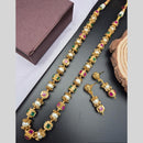 Reet Revaz Traditional Gold Plated Crystal Stone Elegant Jewelry for Women and Girls Necklace Set