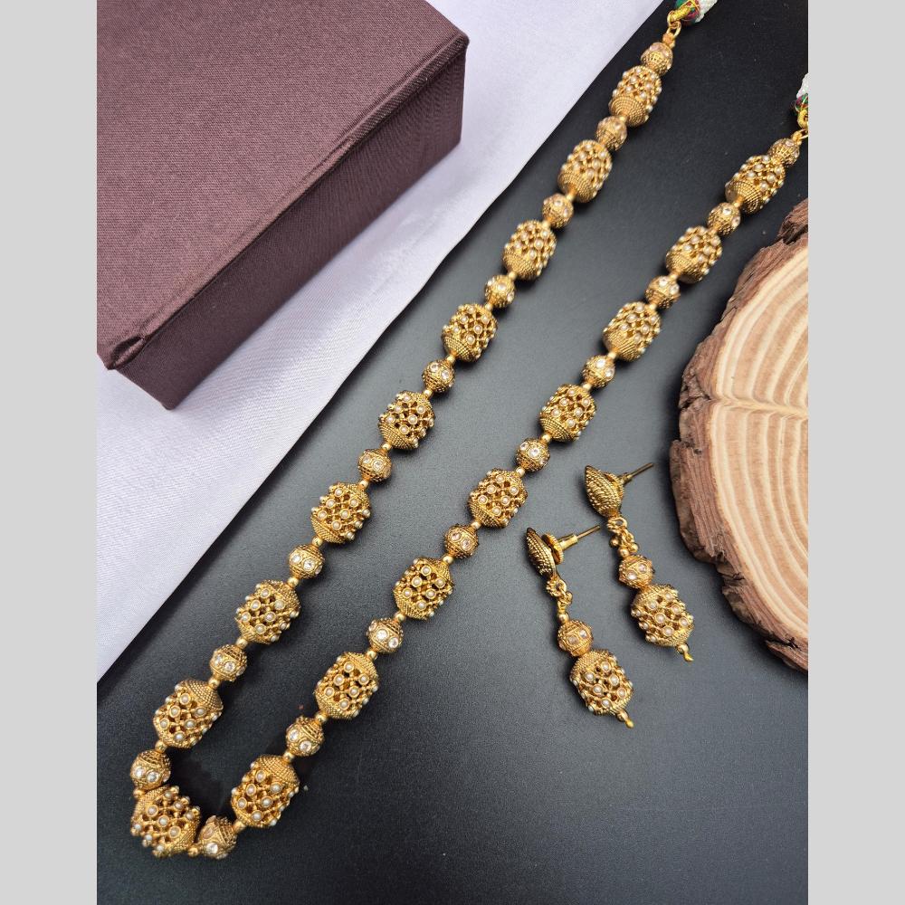 Reet Revaz Traditional Gold Plated Elegant Jewelry for Women and Girls Necklace Set