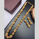 Reet Revaz Traditional Gold Plated Pota Stone Elegant Jewelry for Women and Girls Necklace Set