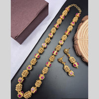 Reet Revaz Traditional Gold Plated Crystal Stone Elegant Jewelry for Women and Girls Necklace Set