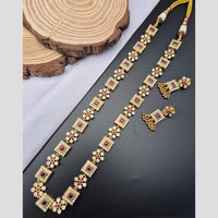 Reet Revaz Festive String Pota And Crystal Stone Made For Occasion Long Necklace Set