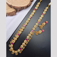 Reet Revaz Trend Trail Pota And Crystal Stone Modern Ethnic Long Necklace Set