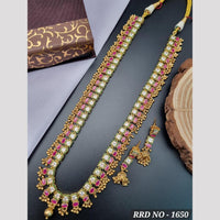 Reet Revaz Festive String Pota And Crystal Stone Made For Occasion Long Necklace Set