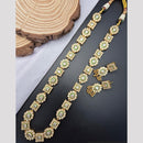 Reet Revaz Place Glam Pota And Crystal Stone Modern Ethnic Long Necklace Set