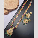 Reet Revaz Rajkumari Look  Pota And Crystal Stone Ethnic Glam Long Necklace Set