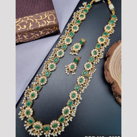 Reet Revaz Rajkumari Look  Pota And Crystal Stone Ethnic Glam Long Necklace Set