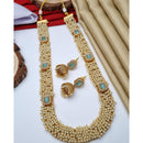 Reet Revaz Rajkumari Look Pota Stone And Pearl Ethnic Glam Long Necklace Set