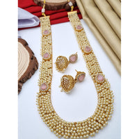 Reet Revaz Rajkumari Look Pota Stone And Pearl Ethnic Glam Long Necklace Set