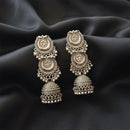 Urthn Stylish Oxidised Jhumka Earrings (Pack Of 6)