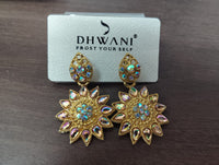 Darshana Jewels Rainbow Austrian Stone Sparkle Dangler Earrings