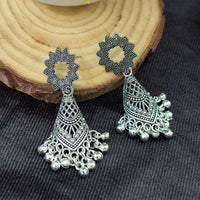 Darshana Jewels oxidised Plated Jhumki Earrings