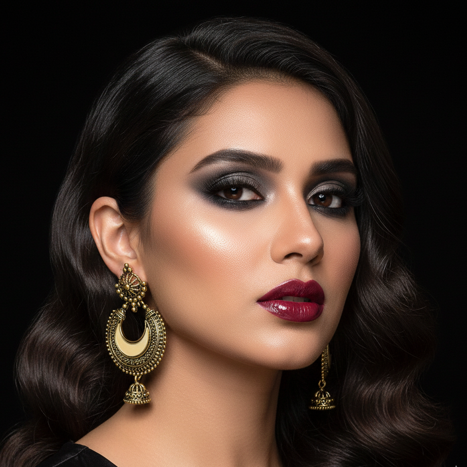 Darshana Jewels  Gold  Plated Jhumki Earrings(Pack of  6)