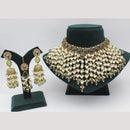 Darshana Jewels Crystal Stone Designer Pearl And Beads Necklace Set 