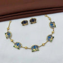 Darshana Jewels Classic Handcrafted Lotus Meenakari Necklace Set