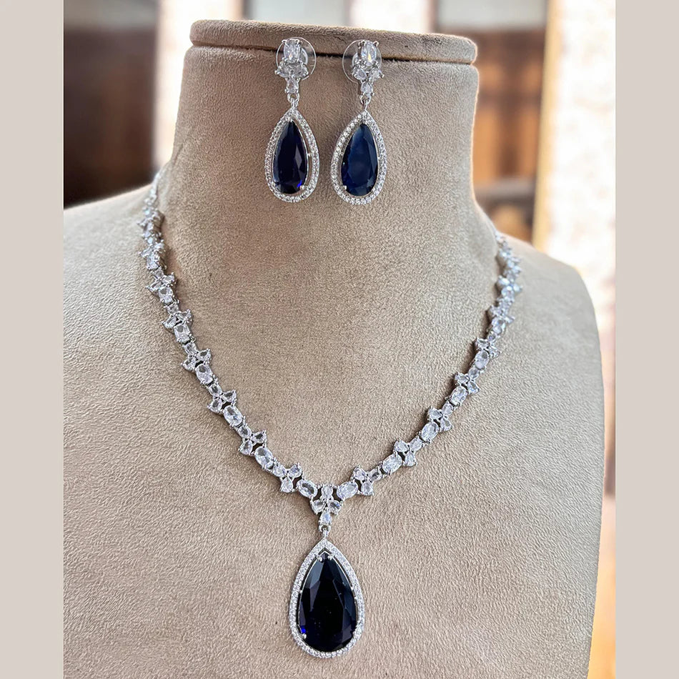 Darshana Jewels Royal American Daimond Necklace Set