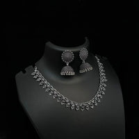 Darshana Jewels Oxidised Plated Necklace Set