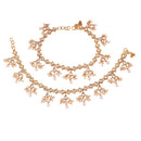 Darshana Jewels Luxury Kundan Stone And Pearl Payal \Anklet