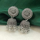 Darshana Jewels  Oxidised Plated Round Jhumki Earrings