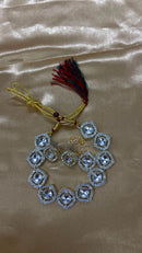 Darshana Jewels Kundan And Austrian Stone Designer Necklace Set
