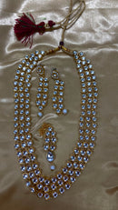 Darshana Jewels Classic Kundan Stone And Beads Necklace Set