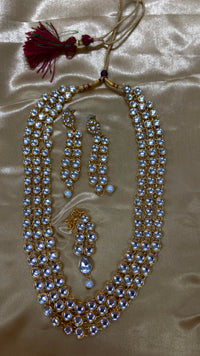 Darshana Jewels Classic Kundan Stone And Beads Necklace Set