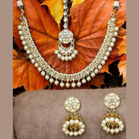 Darshana Jewels Designer Kundan Stone Beads Necklace Set