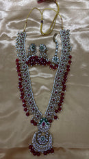 Darshana Jewels Designer Kundan Stone Beads Necklace Set