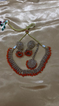 Darshana Jewels Exclusive Crystal Stone And Pearl Necklace Set