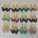 Hania Jewels Luxury Kundan Stone Pearl And Beads Dangler Earrings