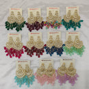 Hania Jewels Luxury Kundan Stone Pearl And Beads Dangler Earrings