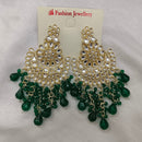 Hania Jewels Kundan Stone Pearl And Beads Dangler Earrings 