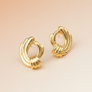 Urthn Calssy Gold Plated Earrings(Pack of 3)