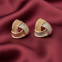 Urthn Premium Gold Plated Designer Earrings(Pack of 3)