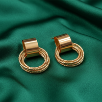 Urthn Stylish Gold Plated Earrings  (Pack Of 6)