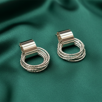 Urthn Stylish Silver Plated Earrings (Pack Of 6)