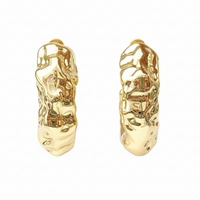 Urthn Stylish Gold Plated Earrings (Pack Of 6)