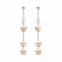 Darshana Jewels  Bohemian Shell & Pearl Drop Dangler Earrings for Women  (Set of 6)