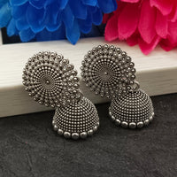 Darshana Jewels  Oxidised Plated Round Shape Jhumki Earrings(Pack of 6)