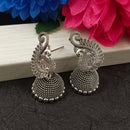 Darshana Jewels  Oxidised Plated Peacock Jhumki Earrings(Pack of 6)