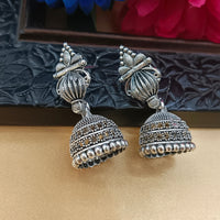 Darshana Jewels  Oxidised Plated Stylish Jhumki Earrings(Pack of 6)