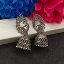 Darshana Jewels  Oxidised Plated Peacock Jhumki Earrings(Pack of 6)