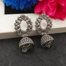 Darshana Jewels  Oxidised Plated Floral Jhumki Earrings(Pack of 6)