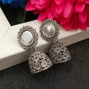 Darshana Jewels  Oxidised Plated Mirror Jhumki Earrings(Pack of 6)