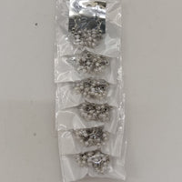 Urthn Oxidised Plated Pearl Jhumki Earrings-1320647 (Set of6)