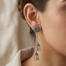 Darshana Jewels Oxidised Plated Kashmiri Style Earrings (Pack of 6)