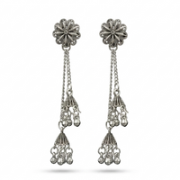 Darshana Jewels Oxidised Plated Kashmiri Style Earrings (Pack of 6)