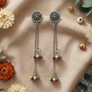 Darshana Jewels Oxidised Plated Kashmiri Style Earrings (Pack of 6)